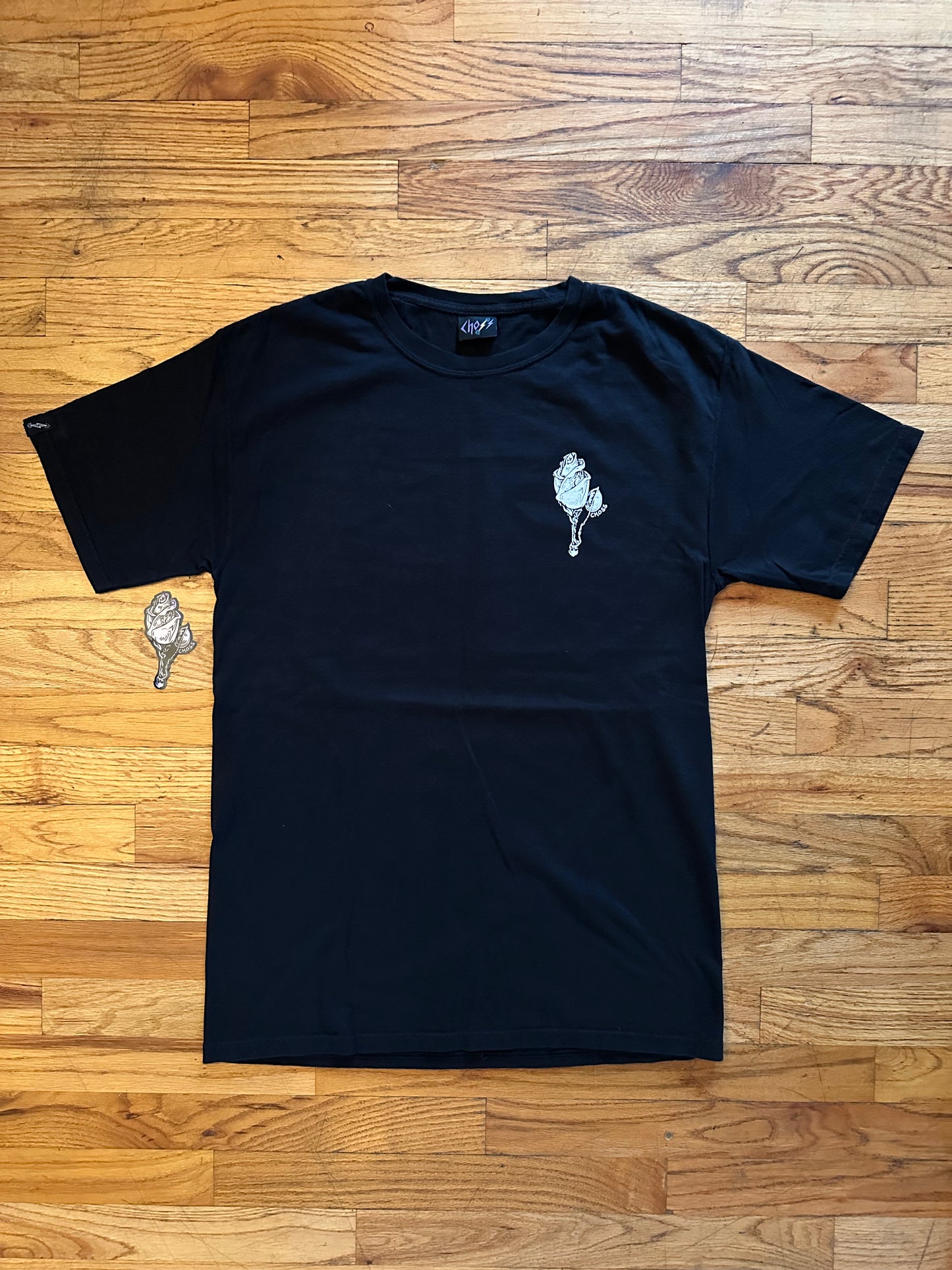 Rose Move Black Tee