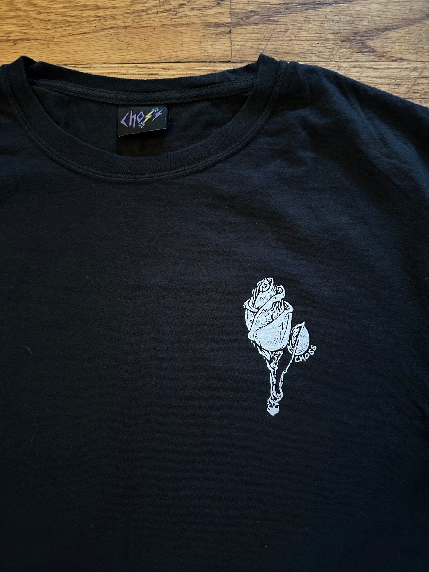 Rose Move Black Tee