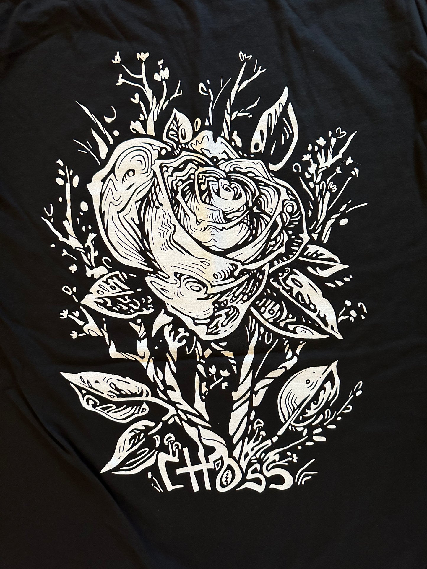 Rose Move Black Tee