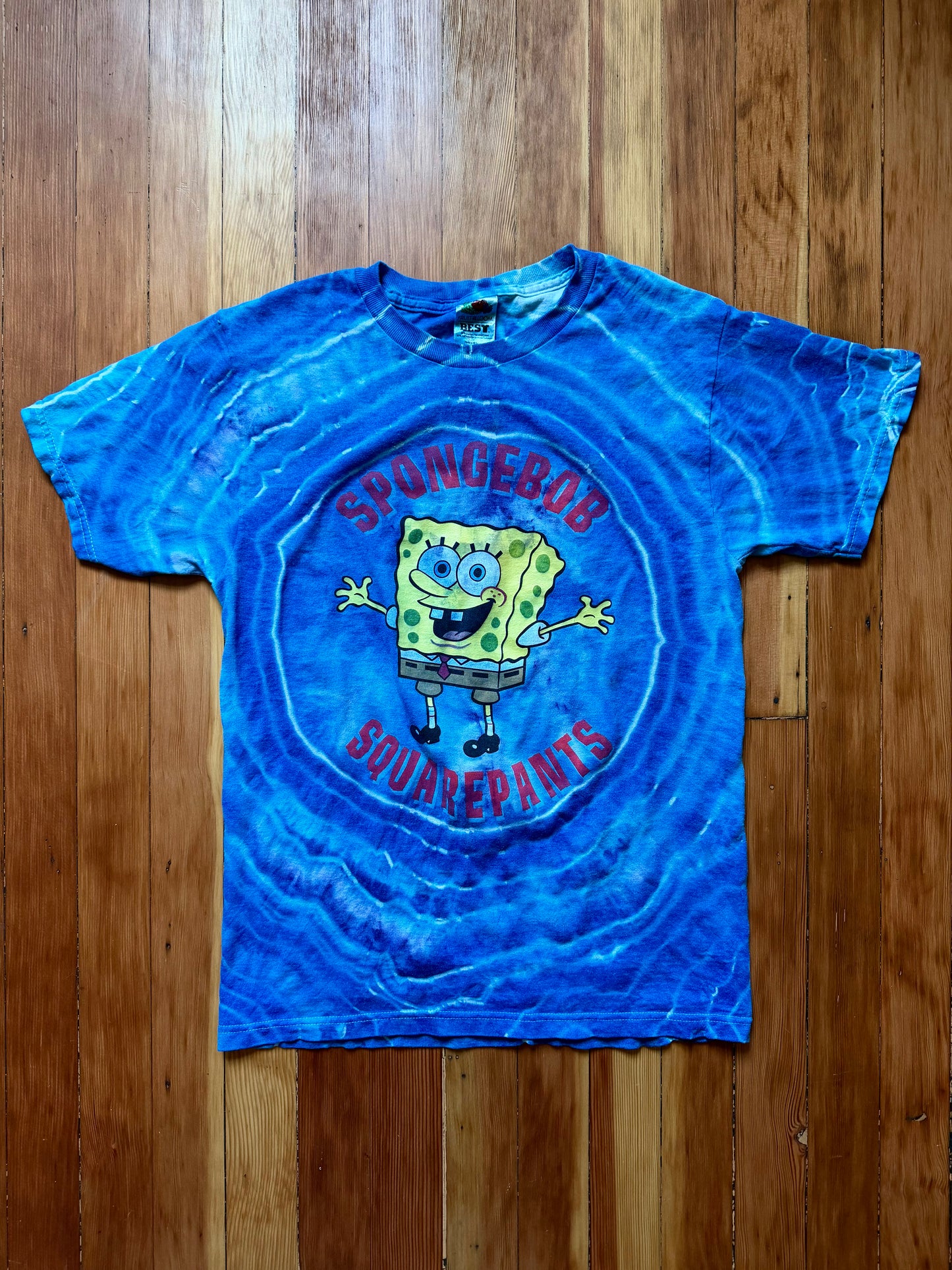 Dyed Upcycled SpongeBob Tee...S
