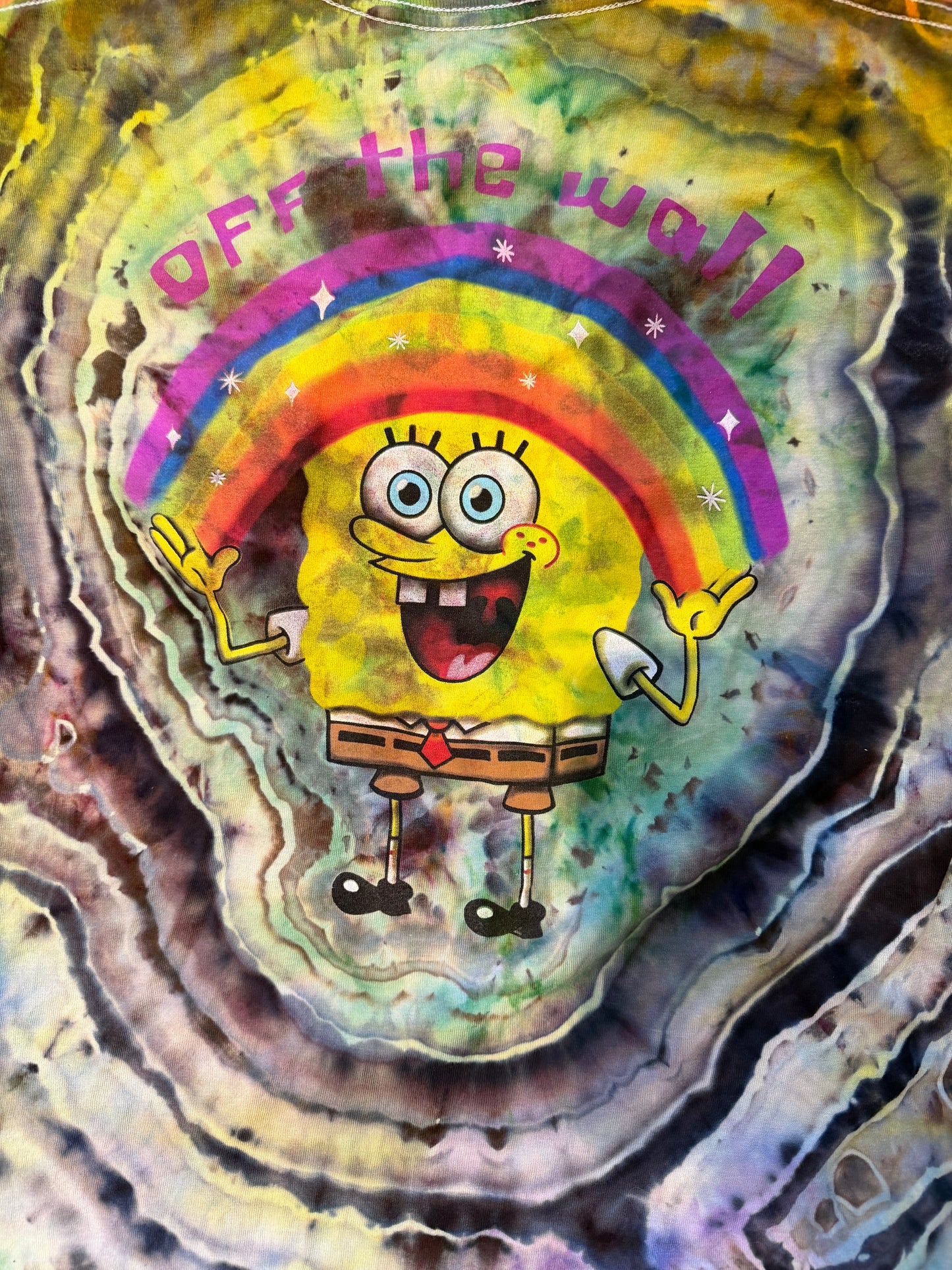 Dyed Upcycled Vans SpongeBob Tee…Small