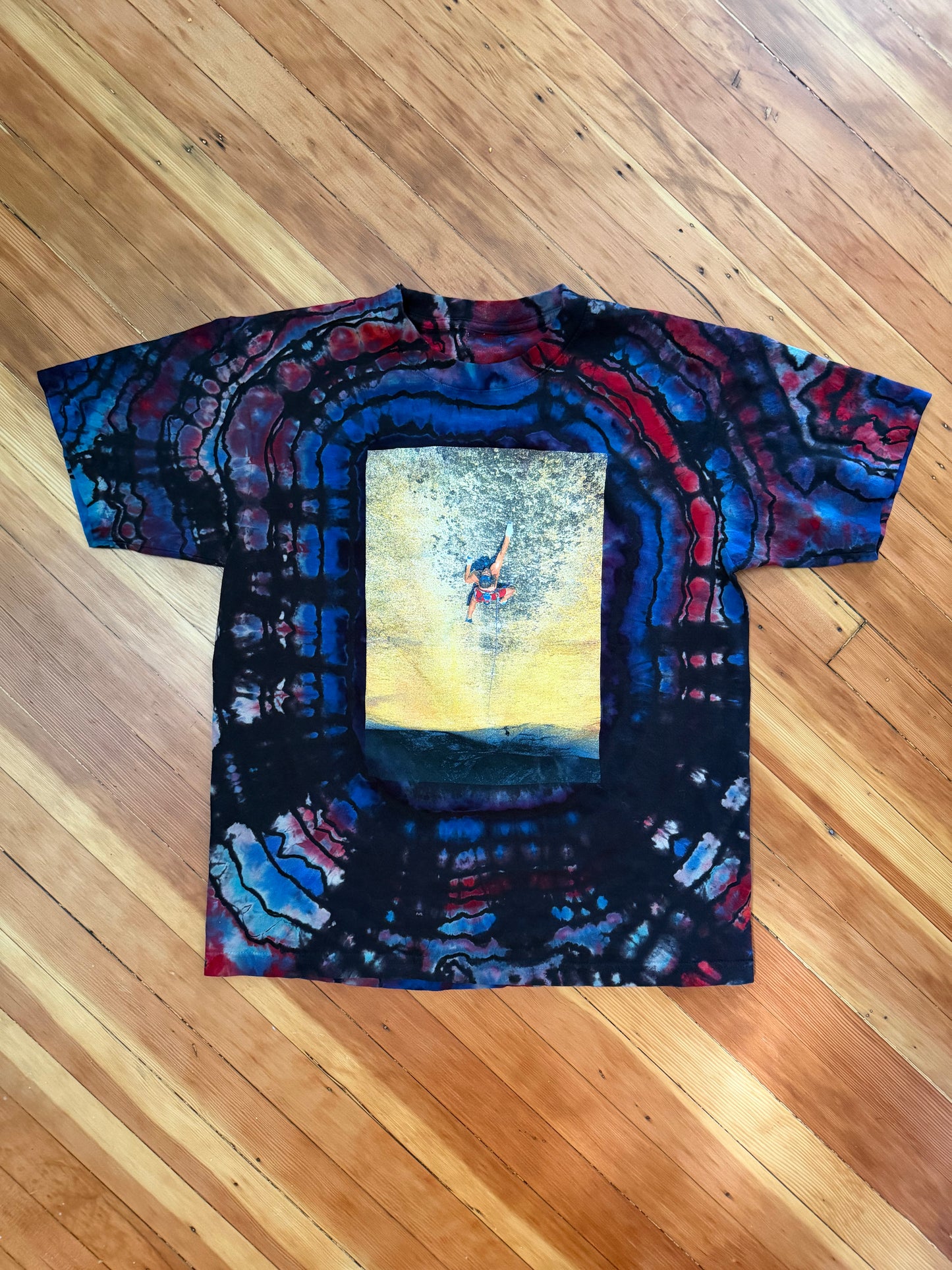 Dyed Upcycled Peace Tee…M