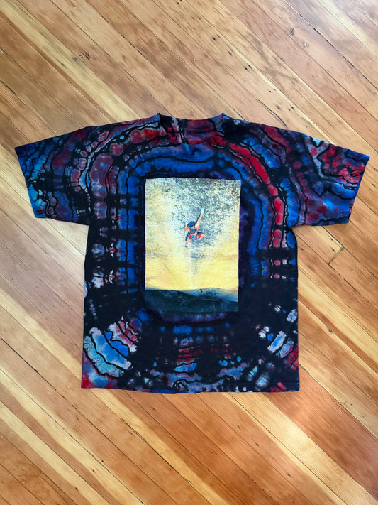 Dyed Upcycled Peace Tee…M