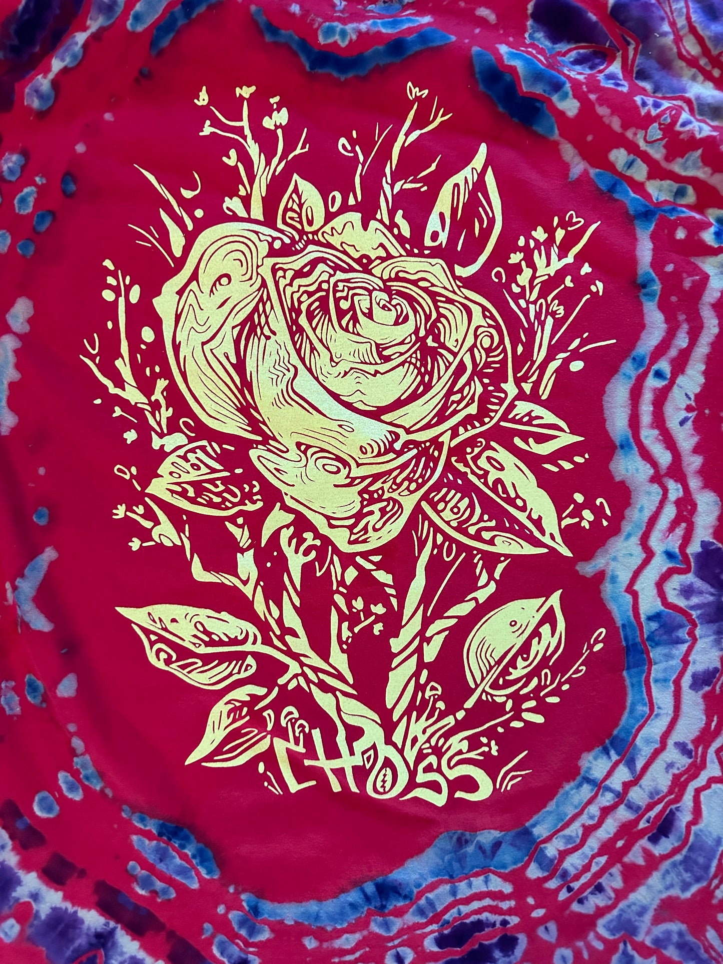 Dyed Rose Move Tee...Medium