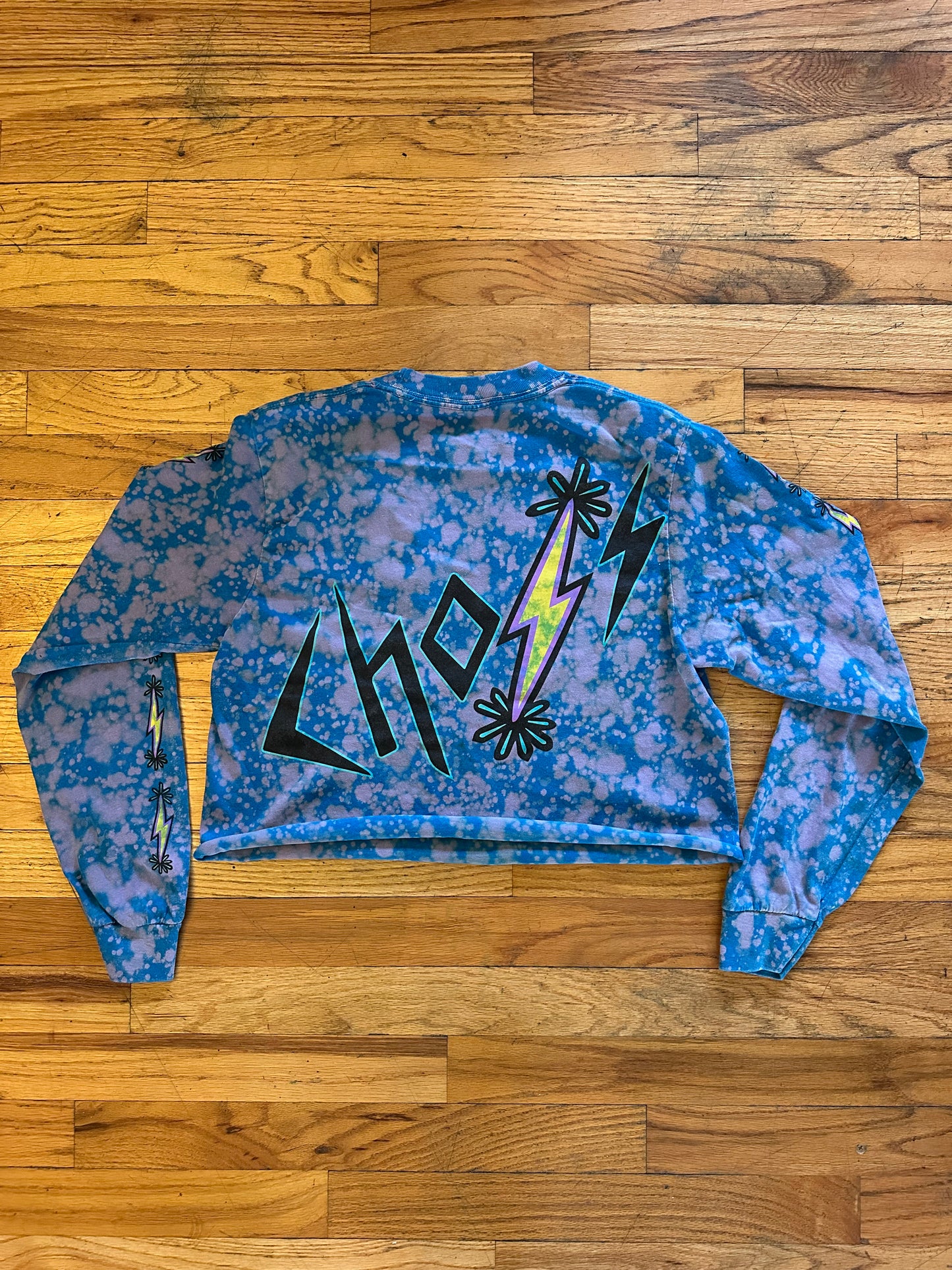 Dyed Choss Long Sleeve Crop...Small