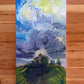 "Sunlight Splatters L'Église Saint-Martin de La Genevraye" 12" x 24"